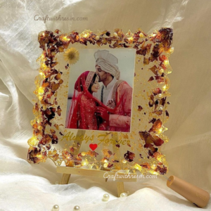 Radiant Glow Resin Photo Frame